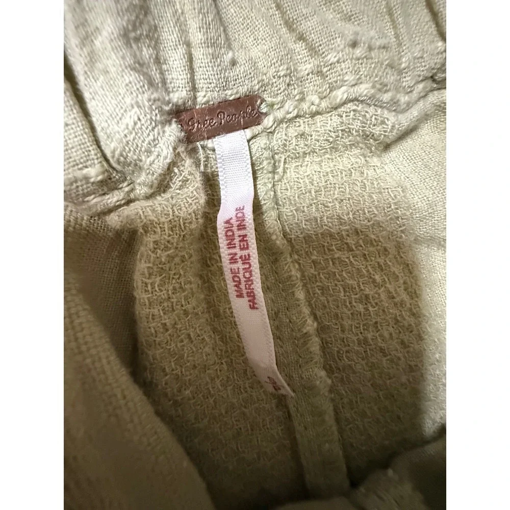 Free People linen vacation olive